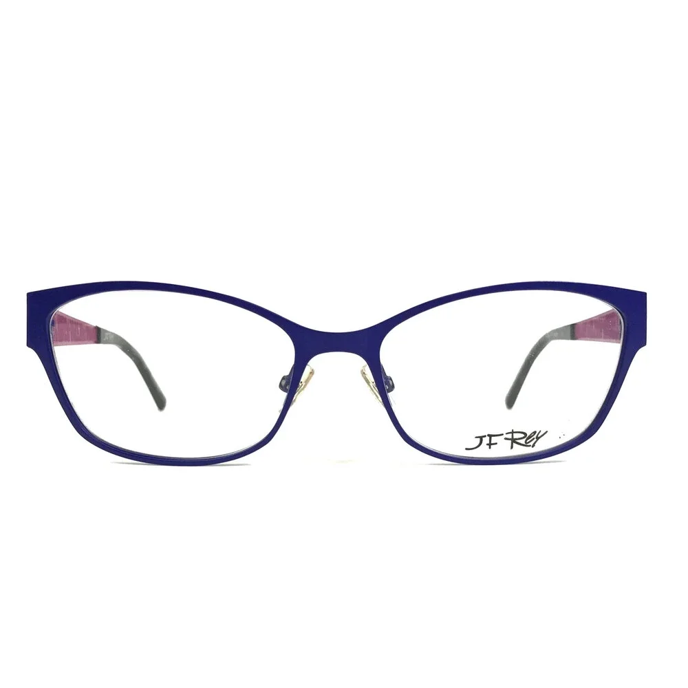 J.F. Rey Eyeglasses Frames JF2588 2280 Blue Purple Pink Woven Webbed 54-16-140